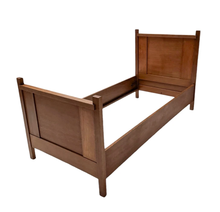 Hendrik Wouda Art Deco Modernist Single Bed for Pander, 1924